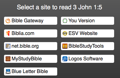 choose your preferred Bible website