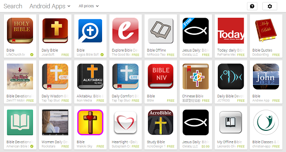 Bible apps