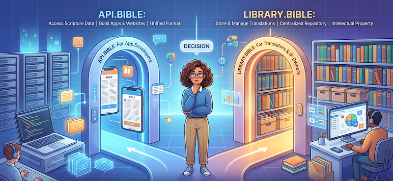 considering API.Bible and Library.Bible for Scripture distribution